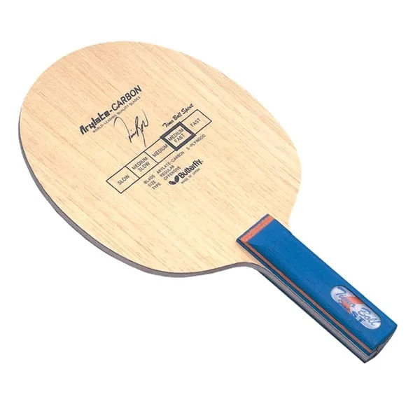Butterfly Timo Boll Carbon Table Tennis Bat, ITTF Certified Wakaba Cover for Matches, 2 mm Sponge for Trained Professional Club Players