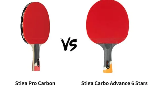 The Stiga Pro Carbon versus Stiga Carbo Advance 6 Stars