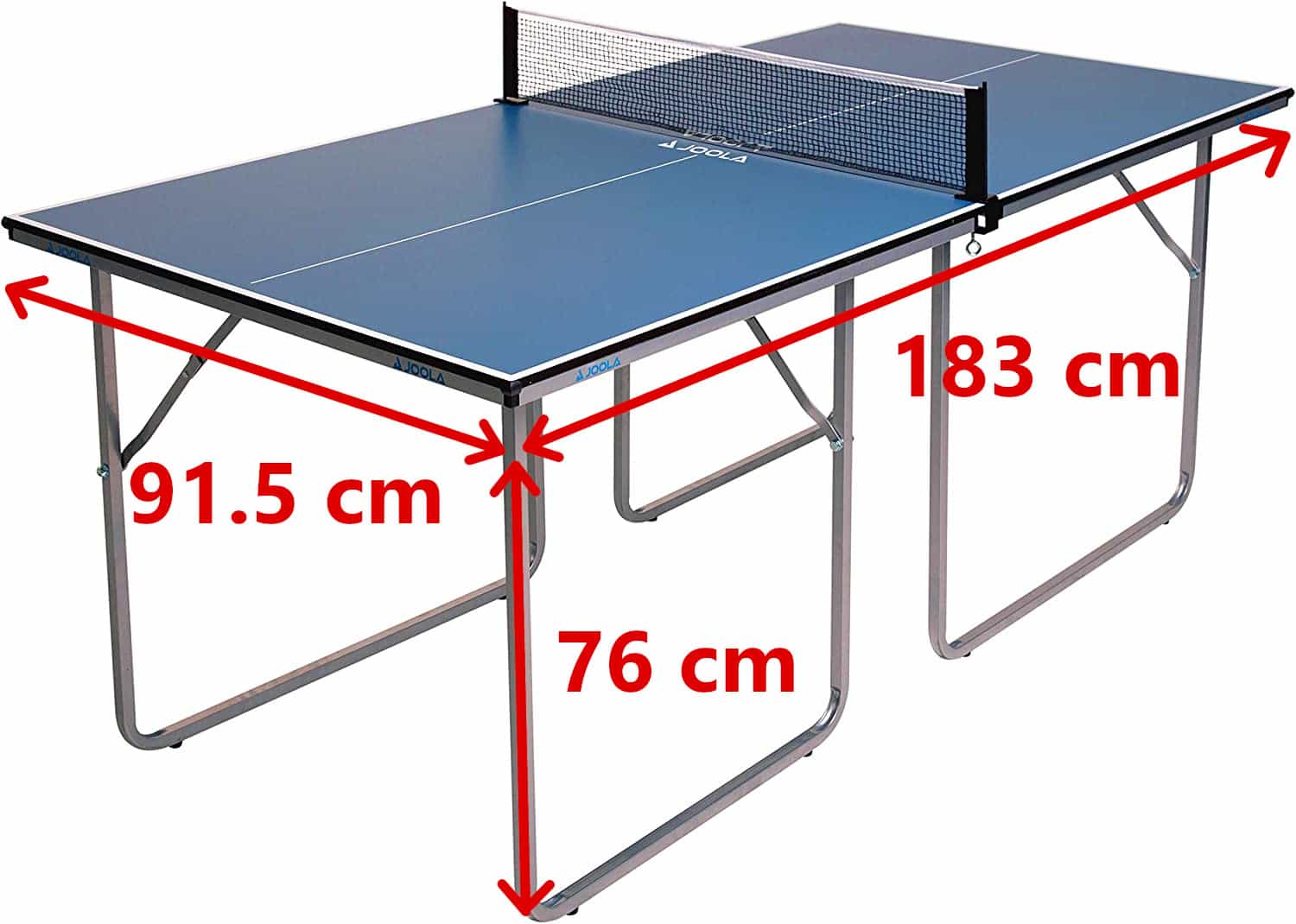 ping pong table dimensions mid-size