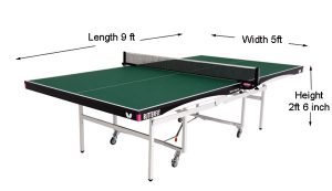 table tennis table dimension