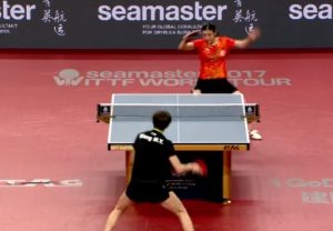 table tennis shot