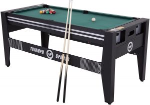 triumph 4 in 1 multi game swivel table table tennis air hockey table