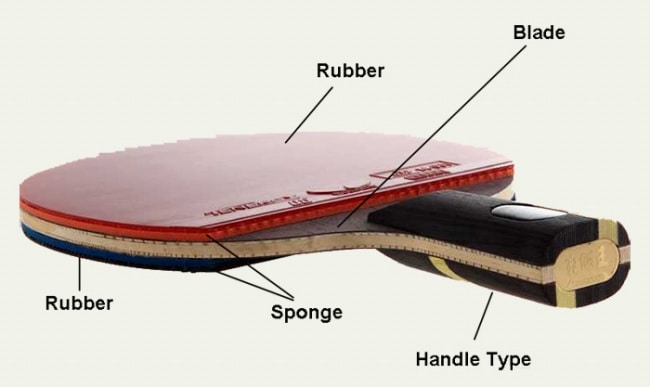 ping pong paddle diagram